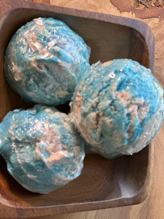Blue & White Bubble Bars - Snowed In